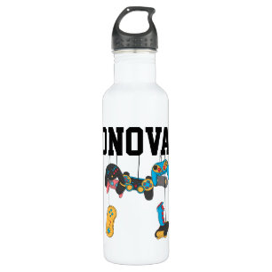 Name with Video Game Controllers Stainless Steel Water Bottle