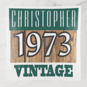 Name with Year 1973 Vintage Trinket Tray