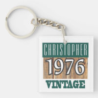 Name with Year 1976 Vintage Keychain