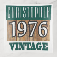 Name with Year 1976 Vintage Trinket Tray