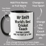 Name, Worlds Best Cricket Coach  Mug