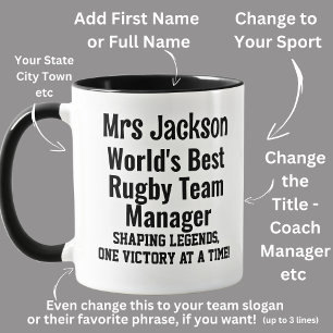 Name, Worlds Best Rugby Team Manager Mug