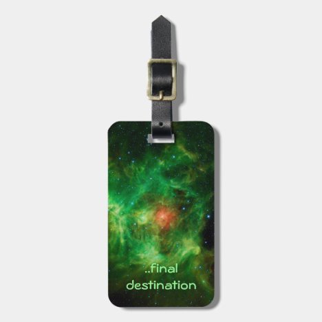 Name, Wreath Nebula, outer space picture Luggage Tag