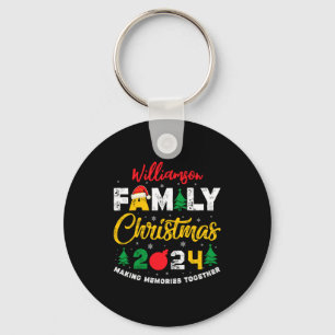 Name Year Matching Family Christmas Reunion T Shir Keychain