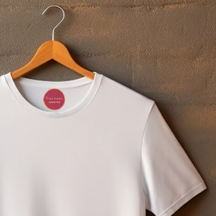 Name yellow orange minimalist circle kids' labels