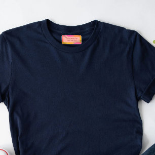 Name yellow orange Rectangle kids' labels