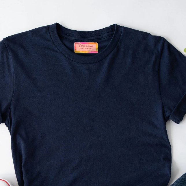 Name yellow orange Rectangle kids' labels (Creator Uploaded)