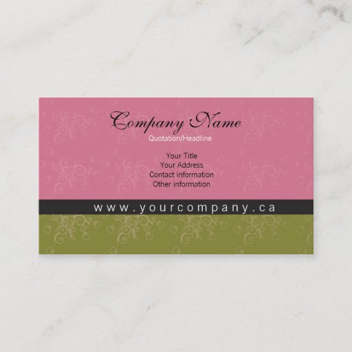 Customizable name your business card