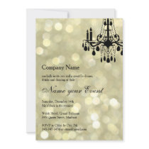 Name your Event Gold Grand Ballroom Invitation