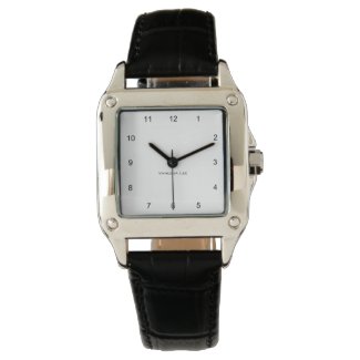 Add Your Name on Women's Perfect Square Watch, Leather Strap Other Styles Available