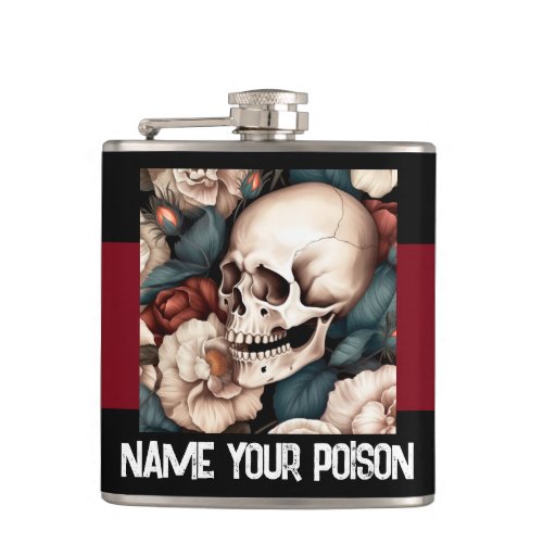 Name Your Poison Vinyl Wrapped Flask