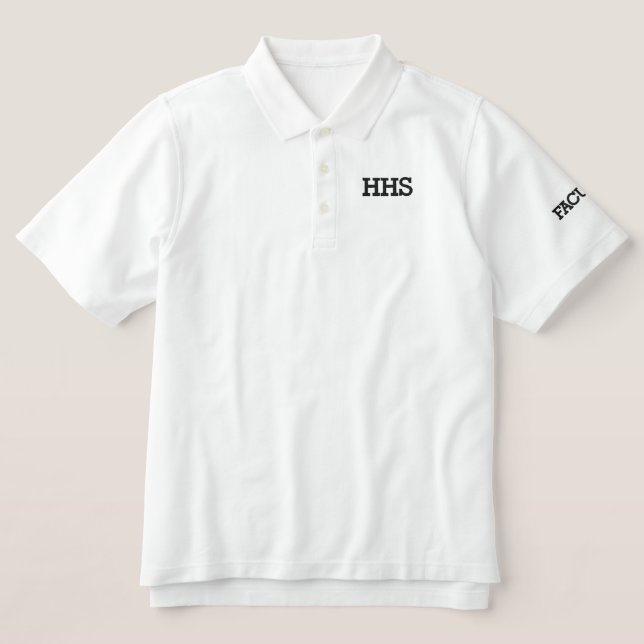 Name Your School ... by SRF Embroidered Polo Shirt (Design Front)