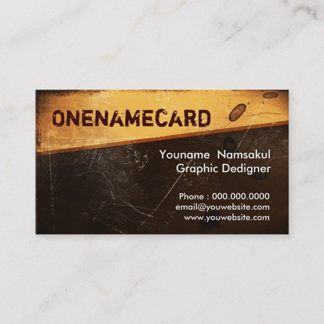 namecard-008 / grunge  Old  paper Business Card (Front)
