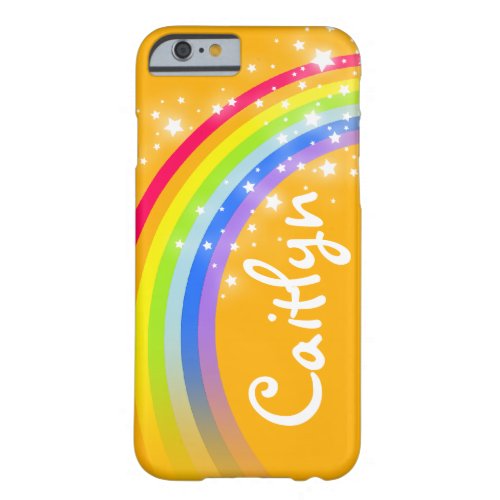 Named 7 letter rainbow orange iphone case