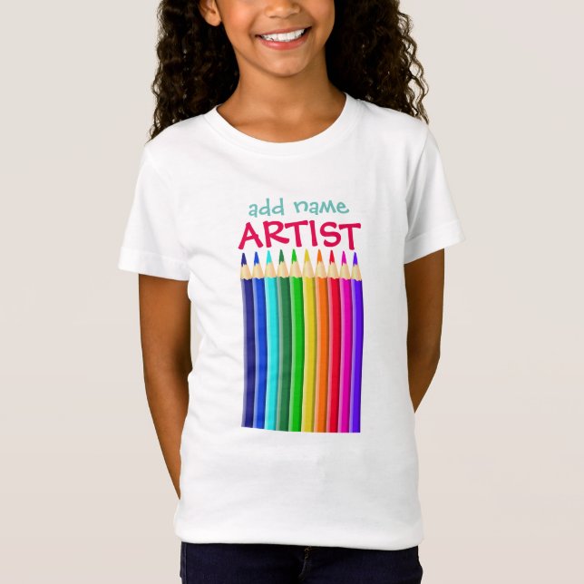 Named Artist: Colour Crayon or Pencil T-Shirt (Front)