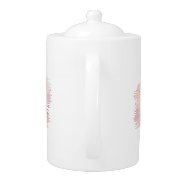 Named I Bite Bull Snake on Pink Teapot (Back)