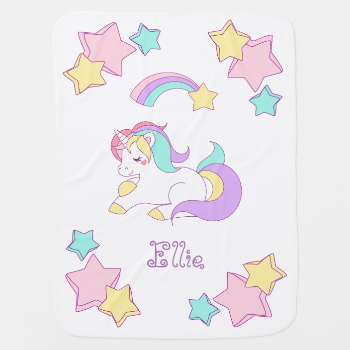 unicorn baby blanket