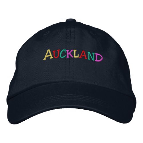 Namedrop Nation_Auckland multi_colored Embroidered Baseball Hat