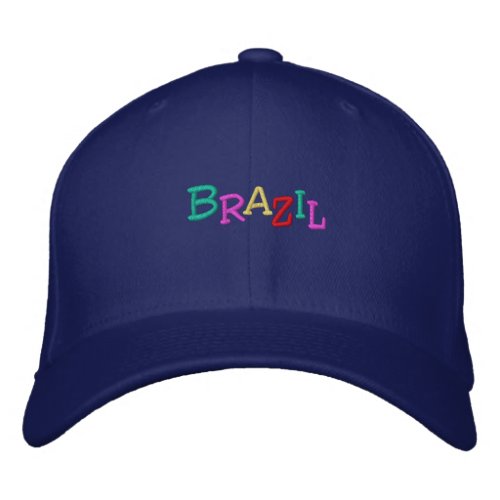 Namedrop Nation_Brazil multicolored Embroidered Baseball Hat