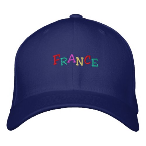 Namedrop Nation_France multi_colored Embroidered Baseball Cap