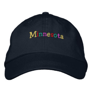Namedrop Nation_Minnesota multi-colored Embroidered Baseball Cap