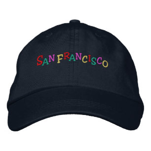 Namedrop Nation_San Francisco Multi-colored Embroidered Baseball Cap