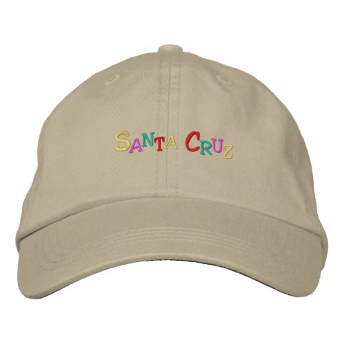 Namedrop Nation_Santa Cruz multicolored Embroidered Baseball Cap