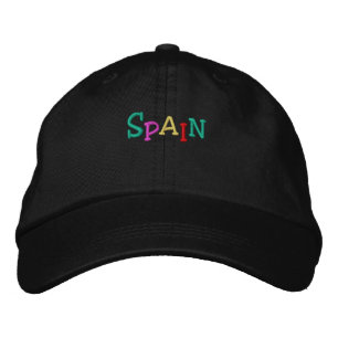 Namedrop Nation_Spain multicolored Embroidered Baseball Hat