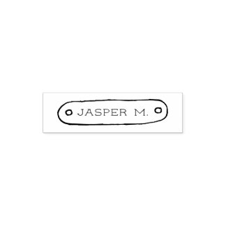 Nameplate Doodle Self-inking Stamp