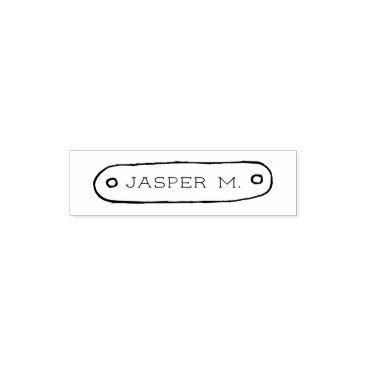 Nameplate Doodle Self-inking Stamp
