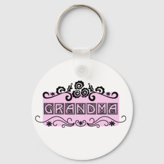 Nameplate Grandma T-shirts and Gifts Keychain