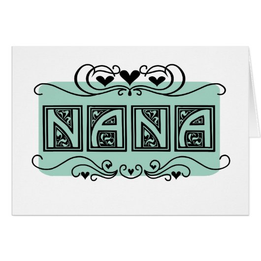 Nameplate Nana T-shirts and Gifts (Front Horizontal)