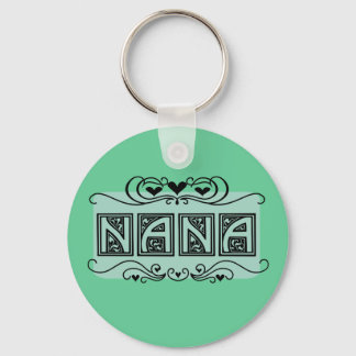 Nameplate Nana T-shirts and Gifts Keychain