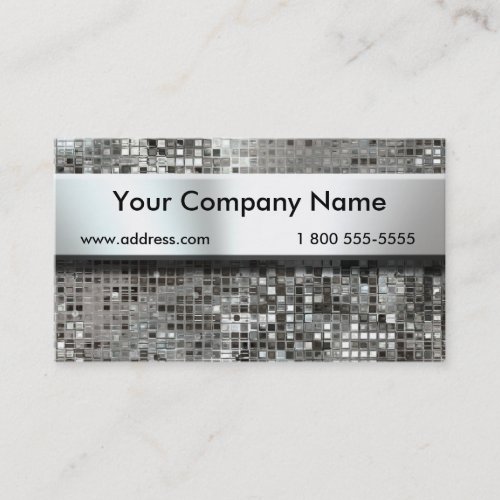 Nameplate On Sequins Business Cards