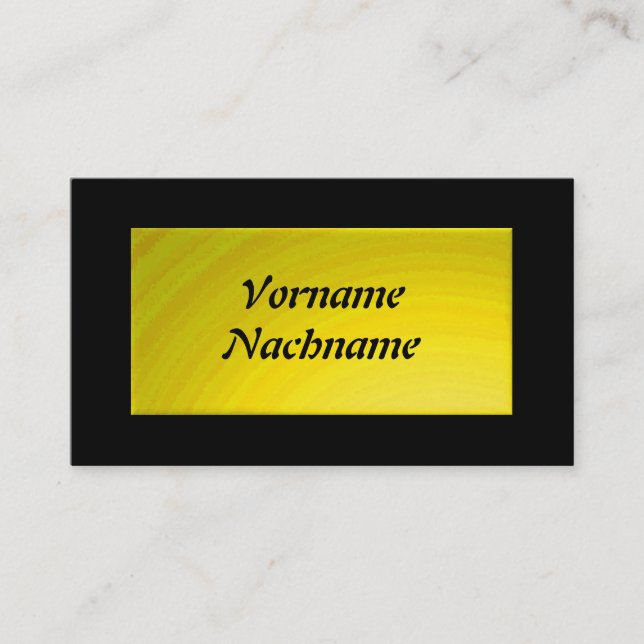 Nameplate yellow business card (Front)