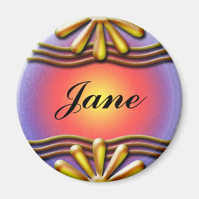 Nameplate Yellow Magnet (Front)