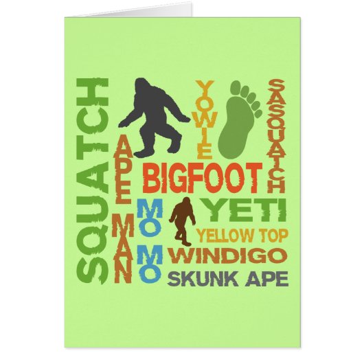 Names For Bigfoot (Front)
