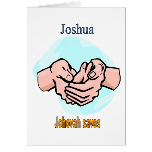 Names&Meanings - Joshua Cards (Front)
