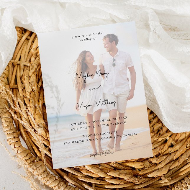 Names Modern Photo 6 Wedding V3 Invitation (Creator Uploaded)