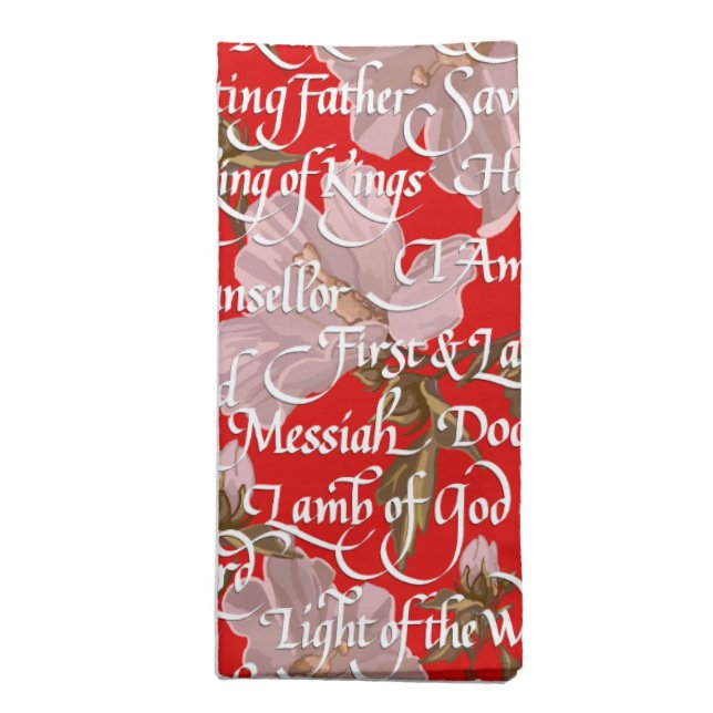 Names of Christ Christmas / Cloth Napkin (Folded)