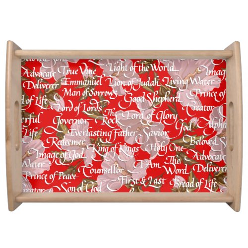 Names of Christ Christmas  Serving Tray
