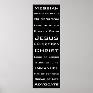 Names of Christ Poster