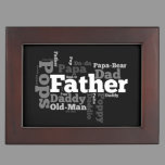 Names of Dad Father's Day Collage Memory Box