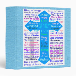 Names of God and Jesus 3 Ring Binder