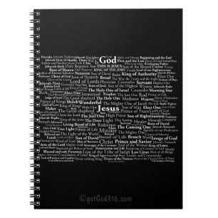 Names of God and Jesus gotGod316.com Notebook