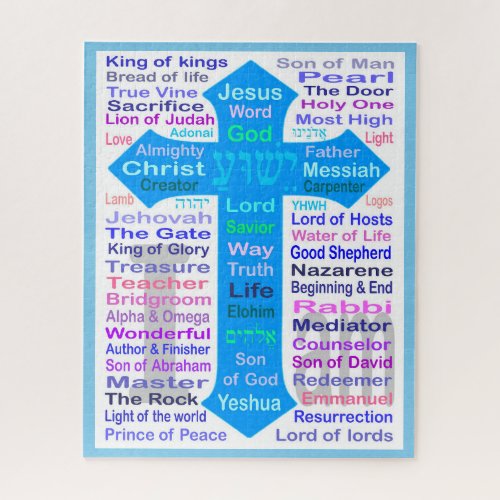 Names of God and Jesus  Jigsaw Puzzle