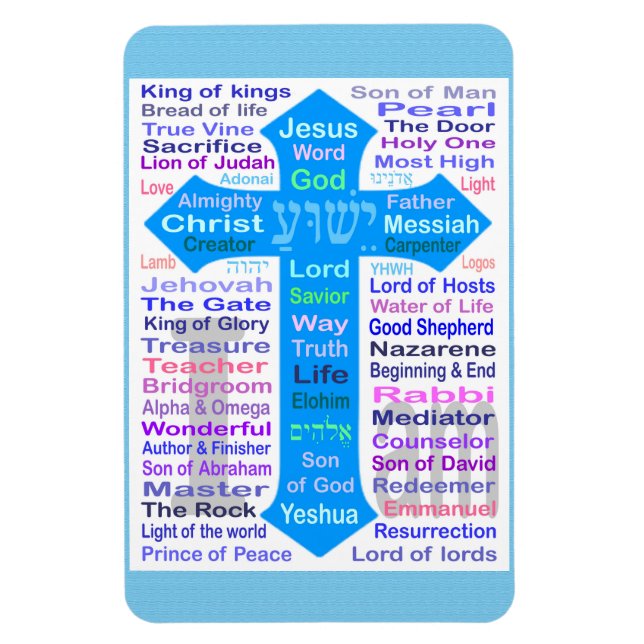 Names of God and Jesus  Magnet (Vertical)