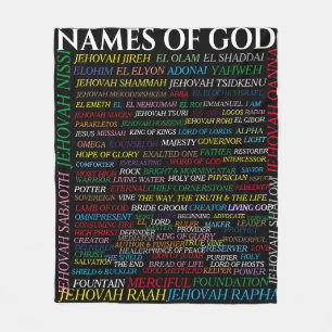 NAMES OF GOD FLEECE BLANKET