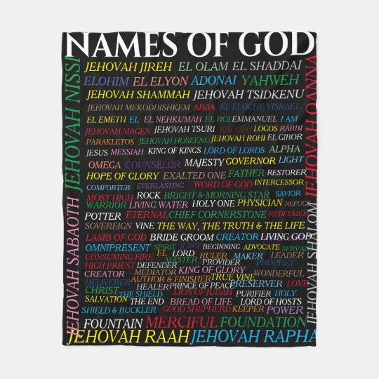 NAMES OF GOD FLEECE BLANKET