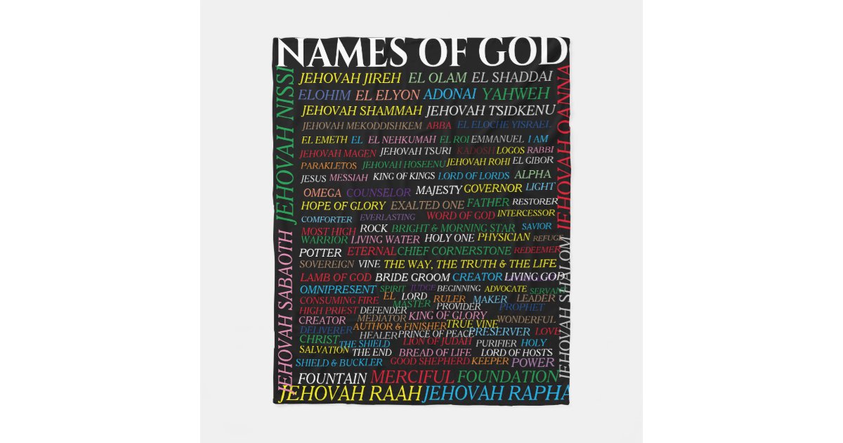 NAMES OF GOD FLEECE BLANKET Zazzle